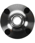 Front view of wheel hub from Front And Rear Wheel Bearing And Hub Kit Two Piece Set For Ford Escort 1991-2002 Mazda, Mercury.