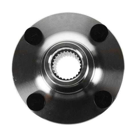 Front view of wheel hub from Front And Rear Wheel Bearing And Hub Kit Two Piece Set For Ford Escort 1991-2002 Mazda, Mercury.