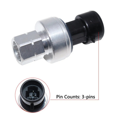 Direct Fit AC Refrigerant Pressure Switch Sensor And Connector For GM Vehicles Buick Cadillac Chevrolet GMC Pontiac Hummer Saturn