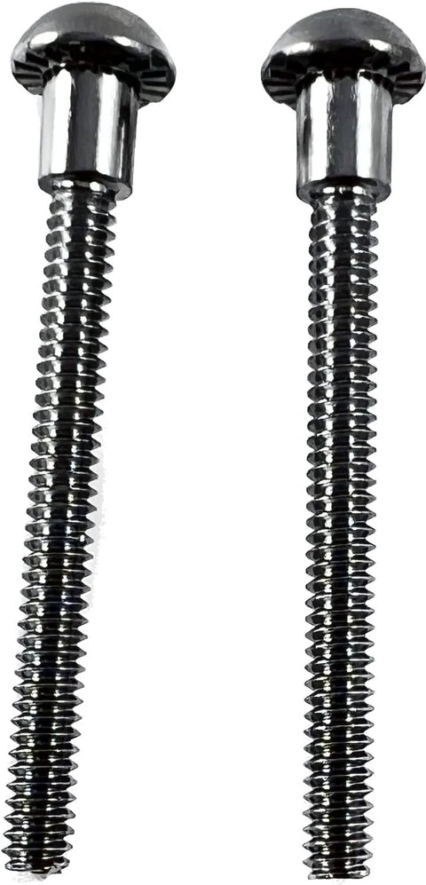Close-up of 10-24 Torx Security T27 threaded hardware from Cast Stainless Steel Dual Sided Door Pull Set For 1 Inch Doors With Included Fasteners