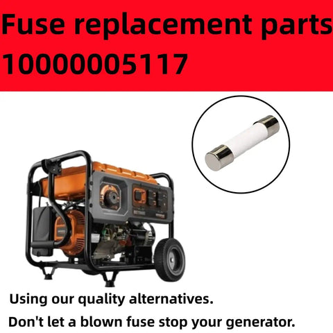 Generator Fuse Replacements 6.3A 250VAC 5x20mm 6 Pack for 10000005117 Model Reliable Power Protection