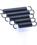 10 Pack High Grade 0.8mm Stainless Steel Tension Springs With Open Hook Extensions for heavy duty repairs and DIY crafts.