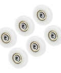 U Groove Pulley Wheel 6x38x8.5mm Set Of 6 Nylon Bearing Guide Rollers For Sliding Doors Drawers Windows Conveyor Tracks And Mechanical Hardware White Smooth Glide Easy Install Built To Last, six white rollers