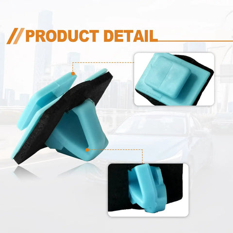 Blue Rocker Molding Retainer Clip Pack 30 Dope Nylon Clips For Hyundai Elantra Santa Fe Soul Sportage And Kia Models Ideal For Radiator Shield