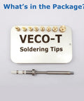 Heat Set Insert Tool With Brass Threaded Inserts In M2 M2.5 M3 M4 M5 M6 M8 Sizes TS100 TS101 Compatible shown with soldering tips