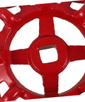 Close-up of Two Pack Cast Iron Valve Handle Replacement Handwheel, 57mm, for Outdoor Faucets, heavy-duty water shutoff kit.