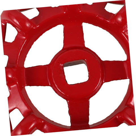 Close-up of Two Pack Cast Iron Valve Handle Replacement Handwheel, 57mm, for Outdoor Faucets, heavy-duty water shutoff kit.