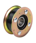 Mower Idler Pulley And Deck Belt Kit For 30 Inch Deck Walk Behind Mowers, 44 Inch Cogged Drive Belt With 140 Teeth, Three Quarters Inch Wide, Includes Two And Three Quarters Inch Pulley And Seven Inch ID close-up view of idler pulley