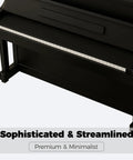 Black piano with Beefed Up 1.8mm Faux Leather Keyboard Cover For 88 Keys Piano Waterproof Dustproof Pet Hair Resistant Protector