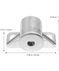 Beefy Heavy Duty Magnetic Cabinet Door Catches Set in zinc alloy with dimensions for secure and quiet operation in cabinets and doors