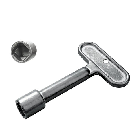 Durable metal Fire Hydrant Water Spigot Key For Wall Faucets And Outdoor Hose Bibs, fits Z1321 hydrant and standard wall hydrants.