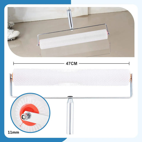 Pro Grade Self Leveling Cement Tool Kit With Spike Roller And Spiked Shoes Durable Stainless Steel Scraper for smoothing floor surface
