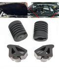 Ride Smooth Like A Champ With This Shockproof Rubber Buffer Sealing Plug Kit For Land Cruiser 4500 4700 LC100. Fits Perfectly To Stop Bumps And Noise On The Engine Bonnet Hood And Bumper Areas Made For Easy Install So You Can Chill Behind The Wheel. Black rubber hood buffer plugs for Land Cruiser 4500 4700 LC100, shown with engine bay fit