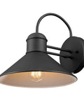 2-Pack Outdoor Wall Sconce in Weatherproof Black Finish, Dope Vintage Inspired Modern Industrial Lighting for Front Porch and Patio
