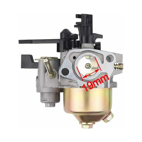 Carburetor Kit For Excell 3100 PSI 212cc OHV Pressure Washer With Air Filter Oil Filter Spark Plug And Gasket Set Easy Plug And Play Replacement For Quick Direct Fit Install In Minutes No Modifications Needed showing a 19mm detail measurement.