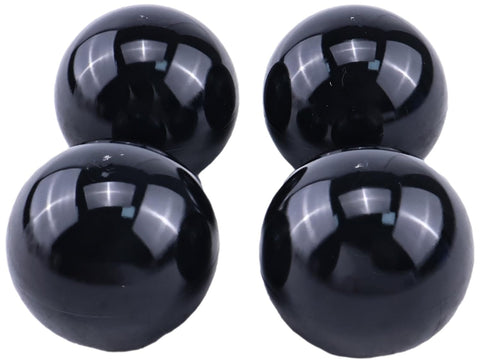Four Pack Threaded Ball Knob Set M6x35mm Black Joystick Handle Grips For Lighting Installations Control Levers Lawn Mowers Sports Equipment And DIY Projects