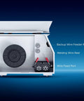 Pro Grade 1500W Handheld Fiber Laser Welder 3 In 1 Welding Cutting And Cleaning Machine wire feeder and port detail