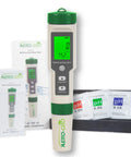 5-In-1 Digital Water Testing Meter For Hydroponics, Aquarium, Pool And Drinking Water featuring a large easy-to-read display and quick readouts