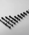 M5 Hex Socket Head Cap Screws Bolts Kit With Nuts And Flat And Lock Washers 60 Sets For Heavy Duty Projects Full Thread 16mm Length 12.9 Grade Alloy Steel Black Oxide Finish Allen Socket Drive Spanner Included