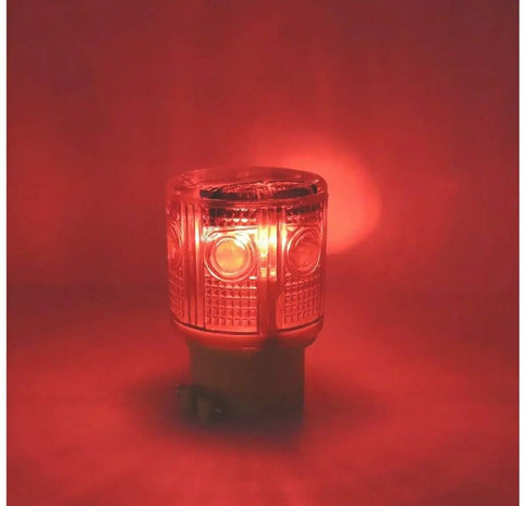 Top Notch Solar Strobe Warning Light Built Tough With Heavy Duty Magnetic Base High Bright Led Flashing 360 Degree Auto On At Night Ip65 Waterproof Road Ready Construction And Traffic Beacon Green