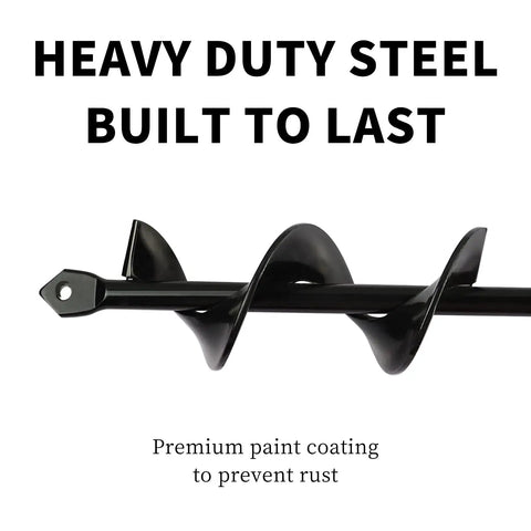 Heavy Duty Garden Auger Drill Bit For Planting 1.6 By 9 Inch Deep Holes In Bulbs And Bedding Plants Rapid Planter in steel