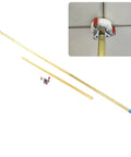 Heavy Duty Aluminum Alloy Smoke Detector Removal Tool With Extra Long Telescoping Pole For High Ceilings shown with a reinforced ABS head.