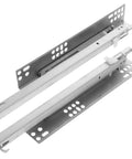 Full Extension Drawer Slides For Cabinets And Furniture With Telescopic Rails, Easy Tool-Free Install, Detachable Quick-Release Latches