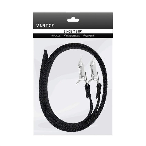 Pair Of Universal Bike Pedal Toe Straps, Heavy Duty Replacement Foot Straps For Stationary Bikes And Bicycles, Adjustable Buckle, in packaging