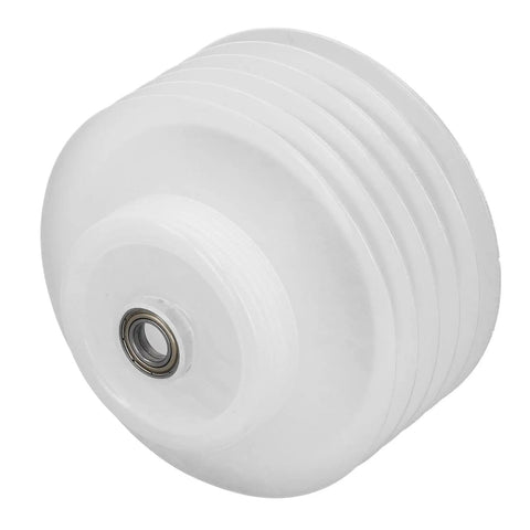 Flexible Hole Saw Dust Bowl Uses A Stretchy Rubber Gasket To Form An Airtight Seal Around Drill Bits, showing a white silicone dust collector component.