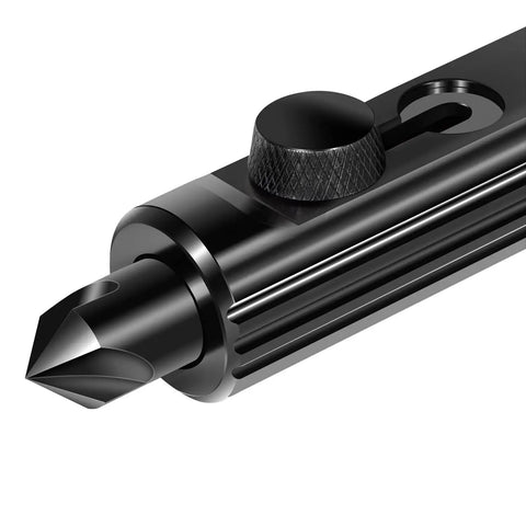 Close-up of Rimming And Deburring Tool for 3/16 to 1/2 inch tubing with retractable blades in billet body for safety