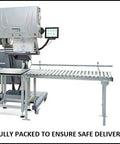 Packing line with 2 HP Compressor Duty Electric Motor Open Drip Proof Single Phase 3450 RPM 56 Frame Five Eighth Inch Shaft boxed.