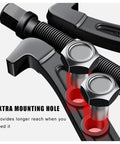 Close-up of Beefy 3 Jaw Gear Puller For Large Machinery With Carbon Steel Construction showing extra mounting hole detail.