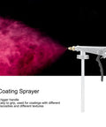 Zerodis High Volume Airless Paint Spray Gun For Wall And Furniture Coating spraying paint, featuring trigger handle and nozzle.