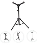 Heavy Duty Folding Snare Drum Stand With Smooth Height Adjustments For 12 Inch Practice Pads Grab And Go Black Tripod Rack built tough and adjustable.