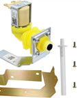 Model 000009120 Ice Machine Water Inlet Valve 120V 60Hz 5W with copper connector, hose tube, brackets, and screws