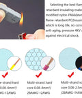 14 Pcs Mini Lever Nut Wire Connectors Set SPL 2M Multicolor Quick Terminal Blocks For Easy DIY Electrical Wiring Free Combos With SPL 4M 6M 8M 10M 250V 32A Handles 0.08 To 4mm2 28 To 12 AWG, flame-retardant nylon housing