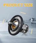 Heavy Duty Engine Coolant Thermostat With Reinforced Silicone Gasket Slick Direct Swap Unit For Honda Civic Crv Crz product size diagram with measurements.