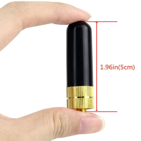 Compact Dual Band Ham Radio Short Antenna SMA Female Connector For VHF UHF Use 5 Cm Length 50 Ohm Impedance Low VSWR Under 1.5