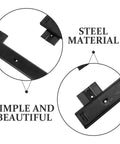 Close-up of Heavy Duty Steel Keyboard Drawer Slides For Computer Desk Side Mount Keyboard Trays Ultra Smooth Glides with text overlay.