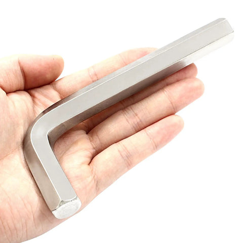 Beefy 14mm Hex Key Wrench, Durable L Shaped Allen Key, Anti Rust Metric Hex Tool For Bike Repair And Furniture Assembly, held in hand