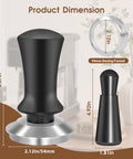 54mm Espresso Accessories Kit With Spring Loaded Calibrated Tamper WDT Tool And Dosing Funnel For Breville 54mm Espresso Machines