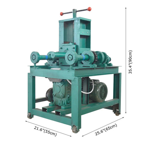 Lgxenzhuo 2.2Kw Electric Pipe Bender With 24 Dies showing machine size and design for smooth bending tasks in workshop setting.