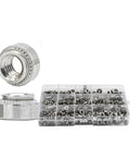 Built Like A Tank 450 Piece Self Clinching Rivet Nut Kit Includes 304 Stainless Steel Pem Fasteners for M3 M4 M5 M6 in storage box.