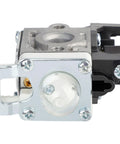 SRM 225 Carburetor Replacement For Echo Weed Eater Trimmer metallic carburetor front view with mounting hardware visible