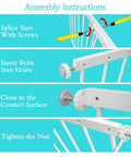 Assembly steps for Extra Wide Window Safety Gate For Home Use Kid And Pet Proof Pressure Mounted No Drilling Easy Install