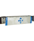 Heavy Duty Steel Edge Of Dock Leveler 20000 Lb Capacity with 72 inch wide plate for forklift transitions, viewed from side angle.