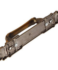 Set Of 4 European Style Vintage Door Handles For Cabinets Drawers Cupboards And Sliding Doors, shown in antique metal finish.