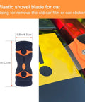 Plastic shovel blade for car window tint and sticker removal from Nine Piece Car Window Tint Tools Kit