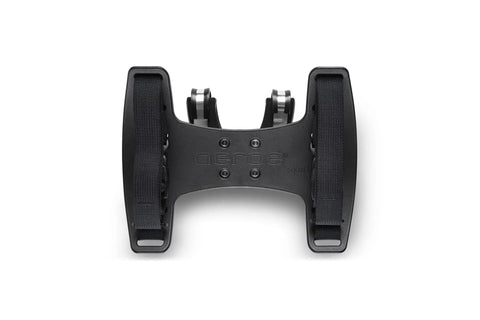Top view of Spider Handlebar Cradle With 8L Heavy Duty Dry Bag For MTB Gravel And EMTB Bikes Quick Release Mount Keeps Cables Clear.
