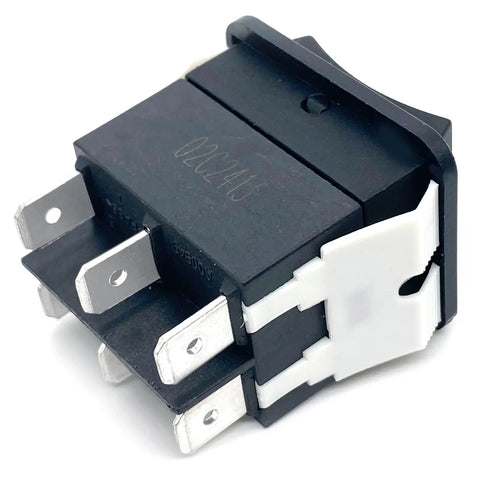 Beefy Rocker Switch 6 Pin DPDT ON Off On Momentary 20A 125 or 250V IP55 Waterproof High Power